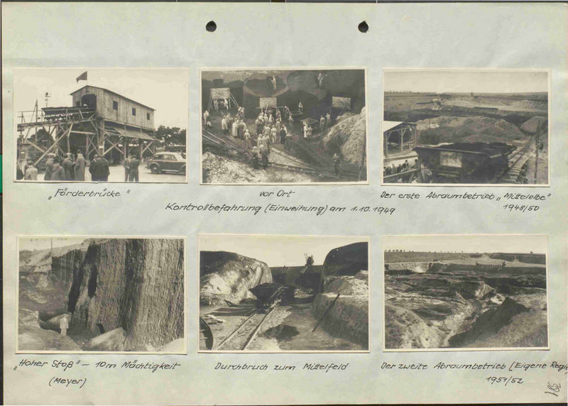 Abbildung aus F 90, Nr. 35: „Kohle-Notbergbaubetrieb „Hoffnung I“ des VEB (K) Barneberg“. Der Betrieb existierte von 1948-1954.