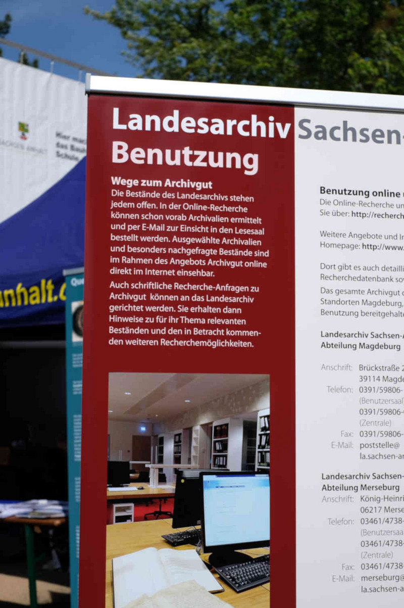 Info-Roll-up zur Benutzung