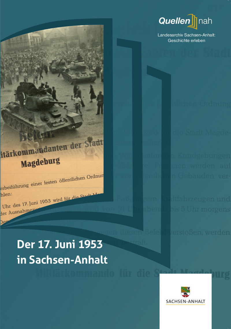 Umschlag von Heft 8: Der 17. Juni 1953 in Sachsen-Anhalt