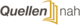 Logo von QuellenNAH: Eine aufgeschlagene Akte